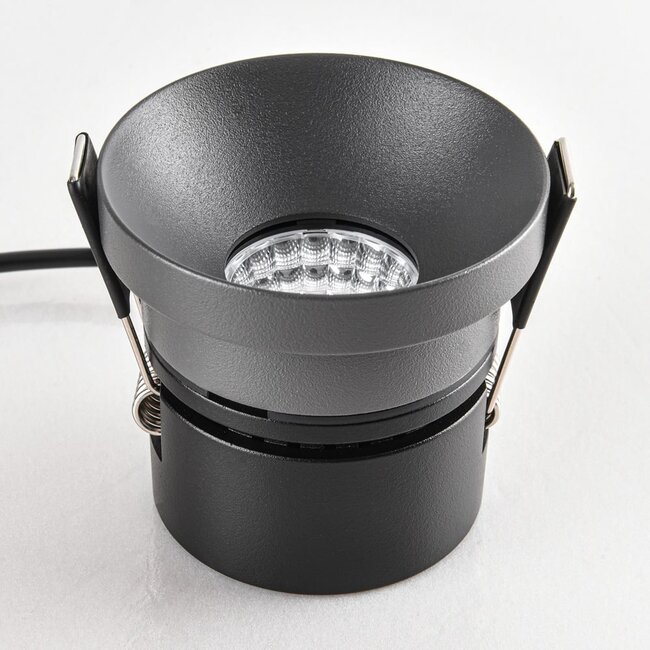 Recessed spotlight Meya 9W with 1 ring - dark grey