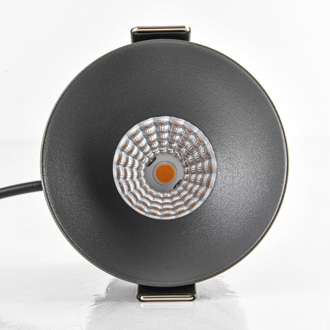 9W recessed spotlight Meya with ring 1 - dark grey