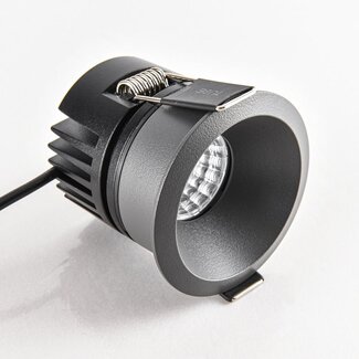 9W recessed downlight Meya with ring 3 - dark grey