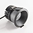 9W recessed downlight Meya with ring 3 - dark grey