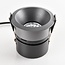 9W recessed downlight Meya with ring 3 - dark grey