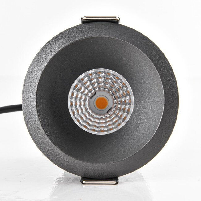 9W recessed spotlight Meya with ring 3 - dark grey