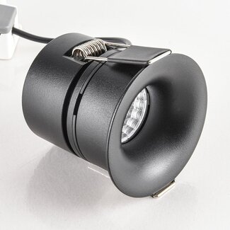 9W recessed spotlight Meya with ring 2 - Black