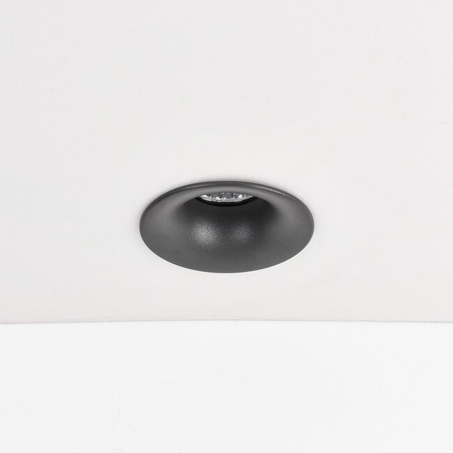 9W recessed downlight Meya with ring 2 - dark grey