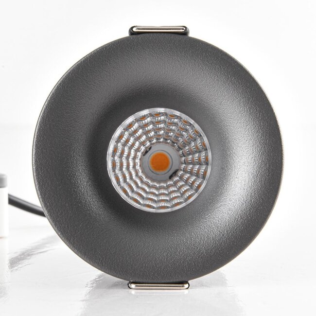 9W recessed spotlight Meya with ring 2 - dark grey