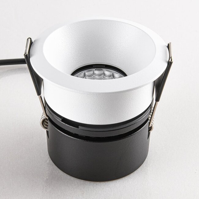 9W recessed spotlight Meya with ring 3 - White