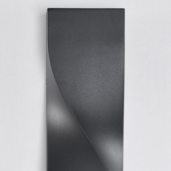Robust outdoor wall light Aurelia - anthracite with integrated LED