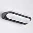 Tubular outdoor wall light Tyler - black with integrated LED