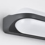 Tubular outdoor wall light Tyler - black with integrated LED