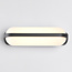 Tubular outdoor wall light Tyler - black with integrated LED