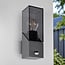 Robust outdoor wall light Jasper - anthracite with sensor