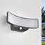 Outdoor wall light Graham with sensor - black integrated LED