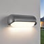 Outdoor wall light Zach - black with integrated LED