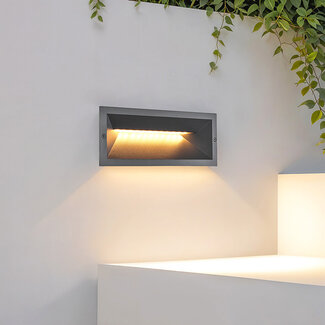 Recessed wall light for outdoors - Aston