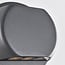 Round outdoor wall light Geoffrey - black with integrated LED