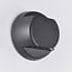 Round outdoor wall light Geoffrey - black with integrated LED