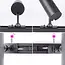 1-phase track lighting system Liam - black with golden detail