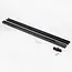 1-phase track system set 3 metres with Liam spotlights, black and gold