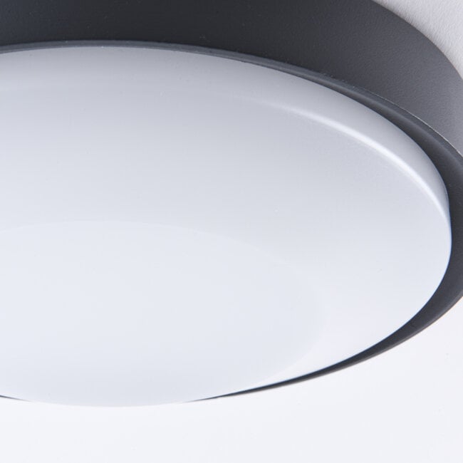 Outdoor ceiling lamp Landon - black with integrated LED