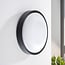 Dimmable outdoor wall light Buz - black with integrated LED
