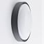 Dimmable outdoor wall light Buz - black with integrated LED