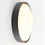 Dimmable outdoor wall light Buz - black with integrated LED