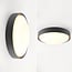 Dimmable outdoor wall light Buz - black with integrated LED