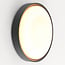 Dimmable outdoor wall light Buz - black with integrated LED