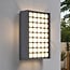 Outdoor wall light Melina - black with integrated LED