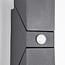 2-light adjustable outdoor wall lamp Michael with sensor - black with integrated LED