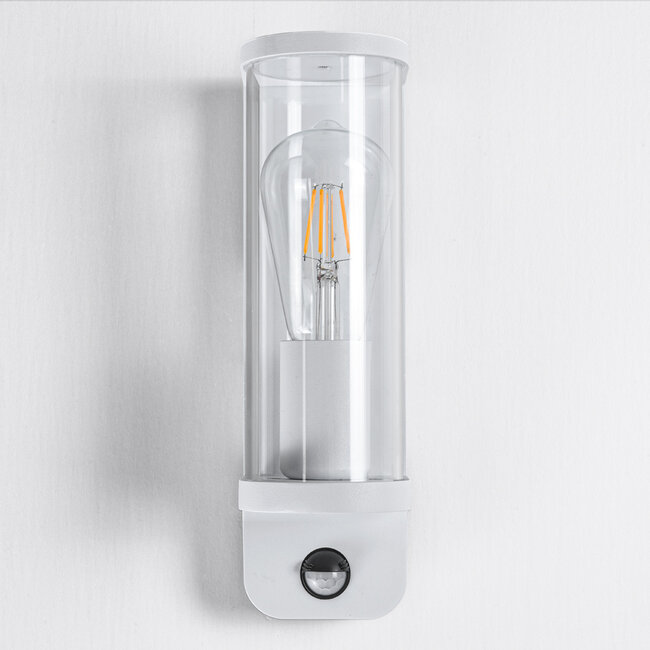 Outdoor wall light Jani with sensor white