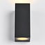 Modern square outdoor wall light Dutchman - black