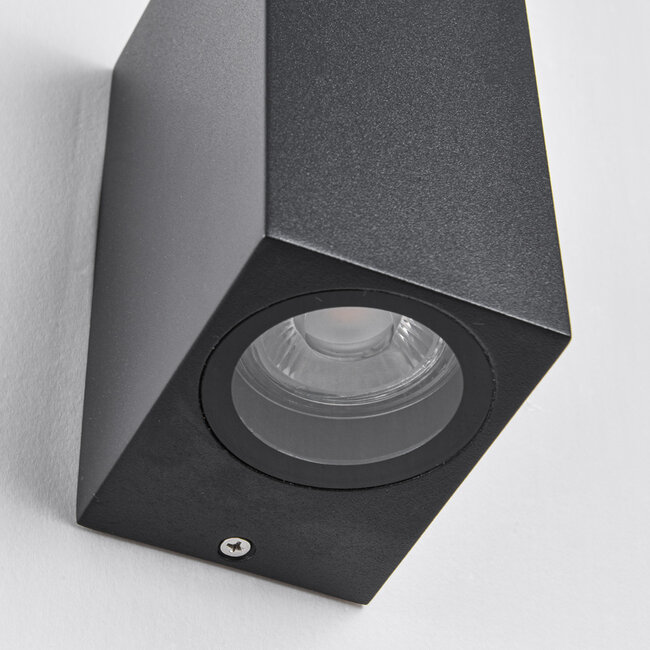 Modern square wall lamp Dutchman - black