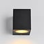 Modern outdoor wall light Wolfie - black square