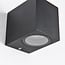 Modern outdoor wall light Wolfie - black square