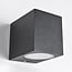 Modern outdoor wall light Wolfie - black square