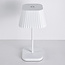 Rechargeable white table lamp Robin - dimmable