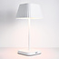 Rechargeable white table lamp Robin - dimmable