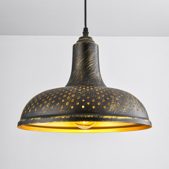 Industrial pendant lamp Marrakesh in bronze