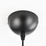 Modern round pendant lamp Goldy in black and gold