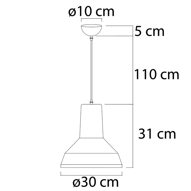 Modern hanging lamp black with gold decoration - Sicily