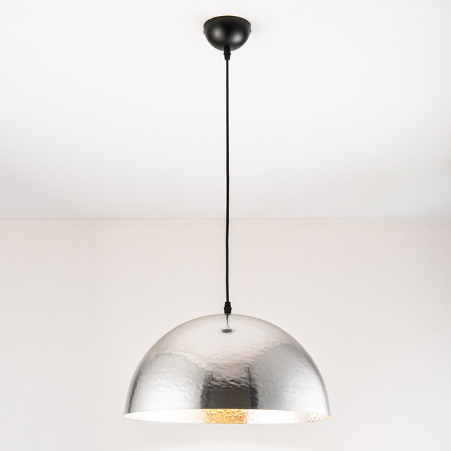 Designer pendant light Luna - aluminium