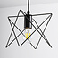 Industrial pendant lamp Star in black metal