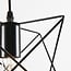 Industrial 3-light pendant lamp Star in black metal