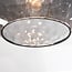 Designer pendant light Palermo - oval smoked glass