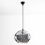 Designer pendant light Palermo - oval smoked glass