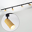 1-phase track lighting system 1.5 metres black with oak wood look track lights - Loek