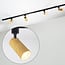 1-phase track system set 1.5 metres with Loek spotlights, black oak wood-effect detail