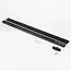 1-phase track lighting system 1.5 metres black with oak wood look track lights - Loek