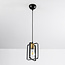 Industrial pendant light Pisa - black and gold